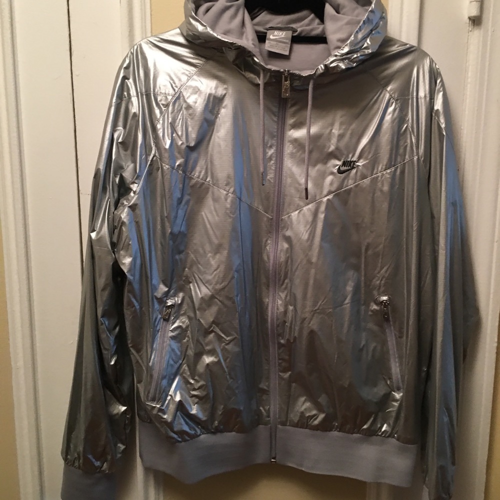 Nike silver jacket
